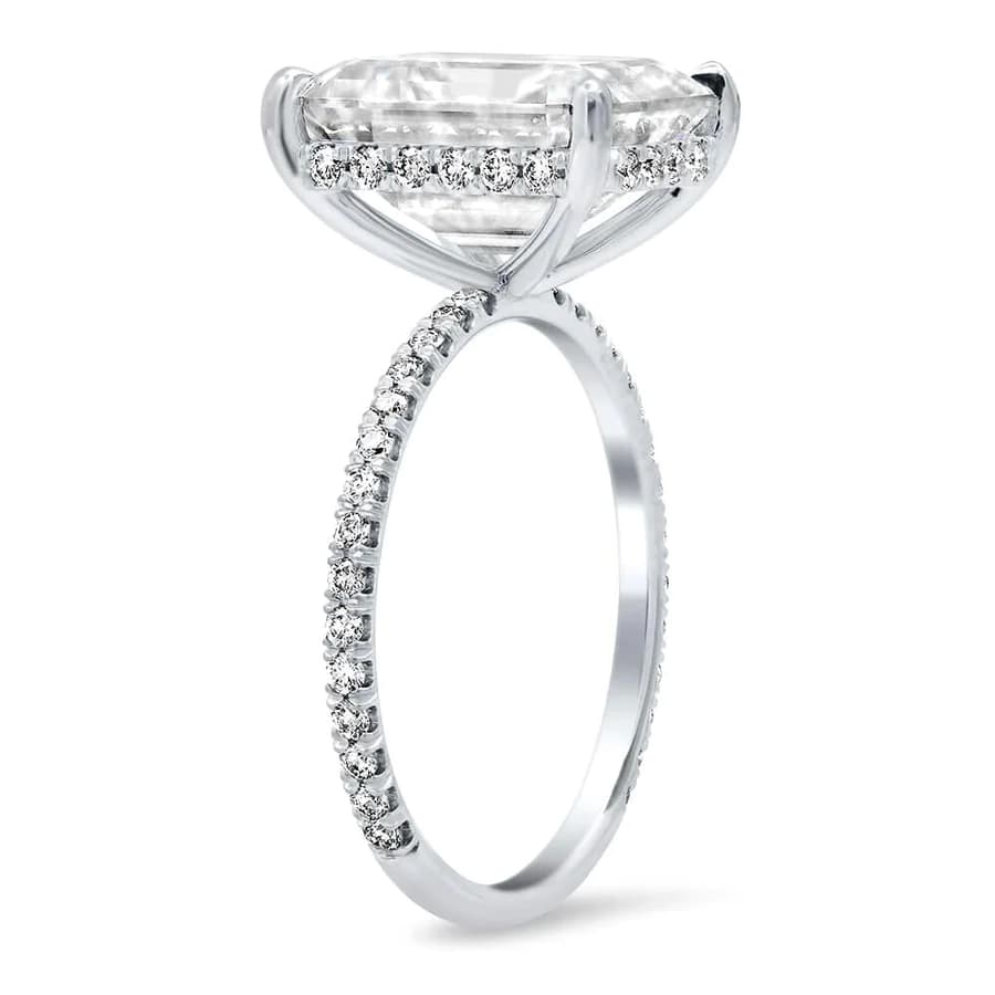 1.5 Carat Round Cut Diamond Engagement Ring in 14K White Gold