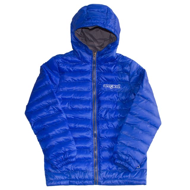 Women's Long Hooded Down Jacket with Faux Fur Trim